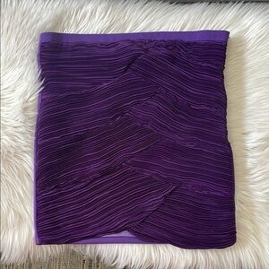 Purple Pleated Skirt